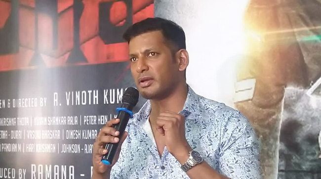 ನನ್ನ ತಂದೆ ಆಸೆಯಂತೆ ಕನ್ನಡ ಸಿನೆಮಾ ಮಾಡುವೆ: ಮೈಸೂರಿನಲ್ಲಿ ತಮಿಳು ನಟ ವಿಶಾಲ್