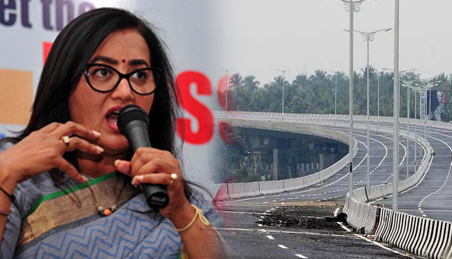ಬೆಂಗಳೂರು-ಮೈಸೂರು ಎಕ್ಸ್‌ಪ್ರೆಸ್‌ವೇ ಕಾಮಗಾರಿ ಅವೈಜ್ಞಾನಿಕ: ಸುಮಲತಾ ಅಂಬರೀಷ್‌ ಆರೋಪ
