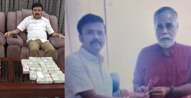 ಕಂತೆ ಕಂತೆ ನೋಟು, ಸಾಲು ಸಾಲು BJP ಸಚಿವರೊಂದಿಗೆ ಸ್ಯಾಂಟ್ರೋ ರವಿ: ಮತ್ತಷ್ಟು ಫೋಟೋ ಹಂಚಿಕೊಂಡ ಕಾಂಗ್ರೆಸ್