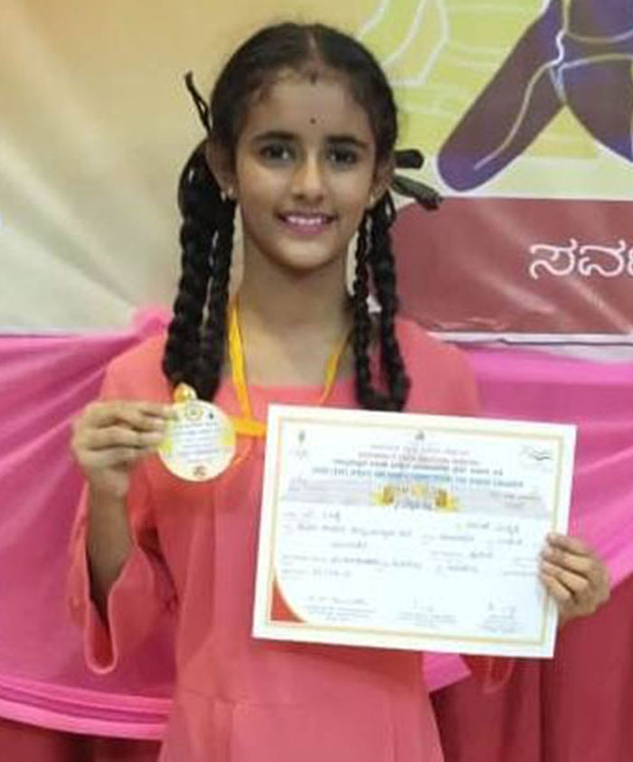 ಕುಂದಾಪುರ: ಲಾಸ್ಯ ಮಧ್ಯಸ್ಥ ಯೋಗಾಸನದಲ್ಲಿ ರಾಷ್ಟ್ರ ಮಟ್ಟಕ್ಕೆ ಆಯ್ಕೆ