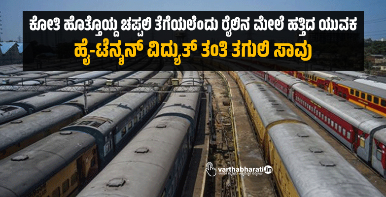 ಕೋತಿ ಹೊತ್ತೊಯ್ದ ಚಪ್ಪಲಿ ತೆಗೆಯಲೆಂದು ರೈಲಿನ ಮೇಲೆ ಹತ್ತಿದ ಯುವಕ: ಹೈ-ಟೆನ್ಶನ್‌ ವಿದ್ಯುತ್‌ ತಂತಿ ತಗುಲಿ ಸಾವು