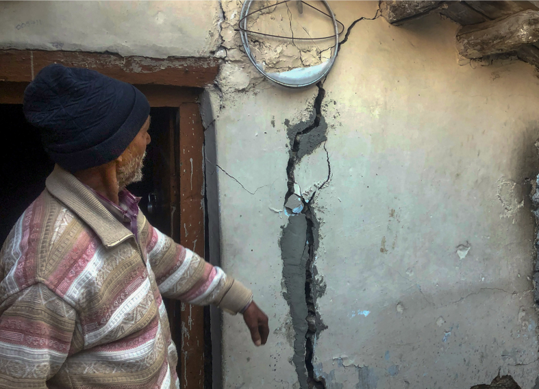 ಕ್ಷಣಕ್ಷಣಕ್ಕೂ ಮುಳುಗುತ್ತಿರುವ ಜೋಶಿಮಠ