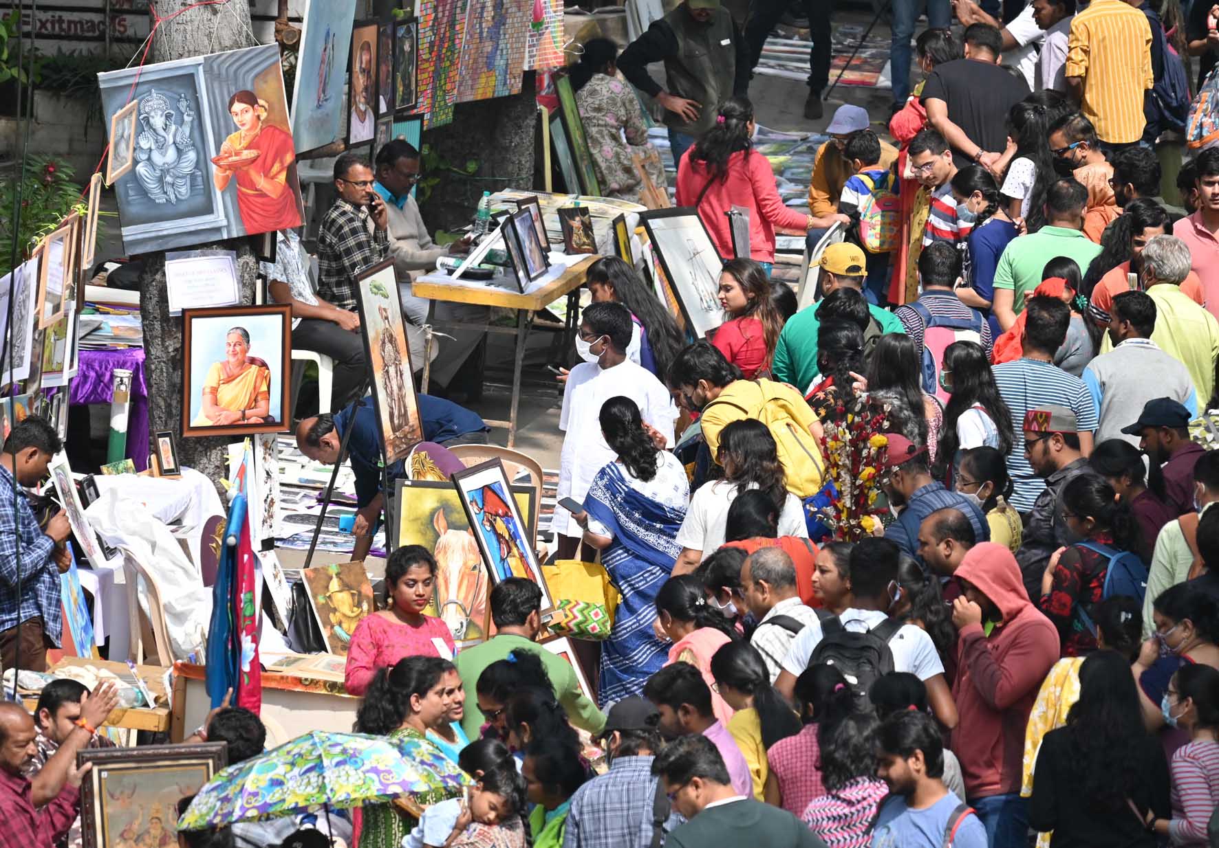 ಬೆಂಗಳೂರು: ಚಿತ್ರಸಂತೆಯಲ್ಲಿ 4 ಲಕ್ಷಕ್ಕೂ ಅಧಿಕ ಮಂದಿ ಭಾಗಿ