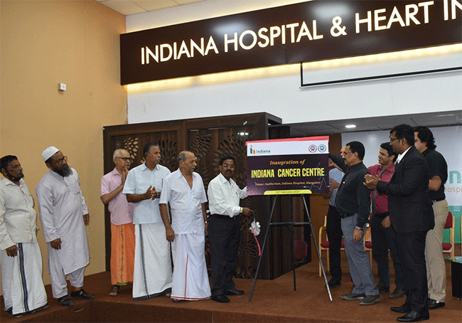 ಇಂಡಿಯಾನ ಆಸ್ಪತ್ರೆಯಲ್ಲಿ ಕ್ಯಾನ್ಸರ್ ಕೇಂದ್ರ ಉದ್ಘಾಟನೆ