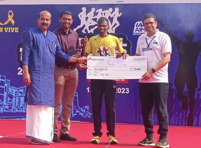 ಮಣಿಪಾಲ ಮ್ಯಾರಥಾನ್: ನಂಜುಡಪ್ಪ- ಬಿಜಾಯ್ ಬರ್ಮನ್‌ಗೆ ಪ್ರಶಸ್ತಿ