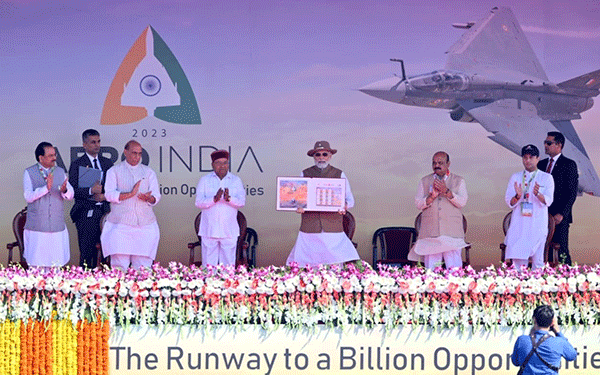 ಬೆಂಗಳೂರು: 14ನೇ ಏರ್ ಶೋ ಏರೋ ಇಂಡಿಯಾ-2023ಗೆ ಪ್ರಧಾನಿ ಮೋದಿ ಚಾಲನೆ