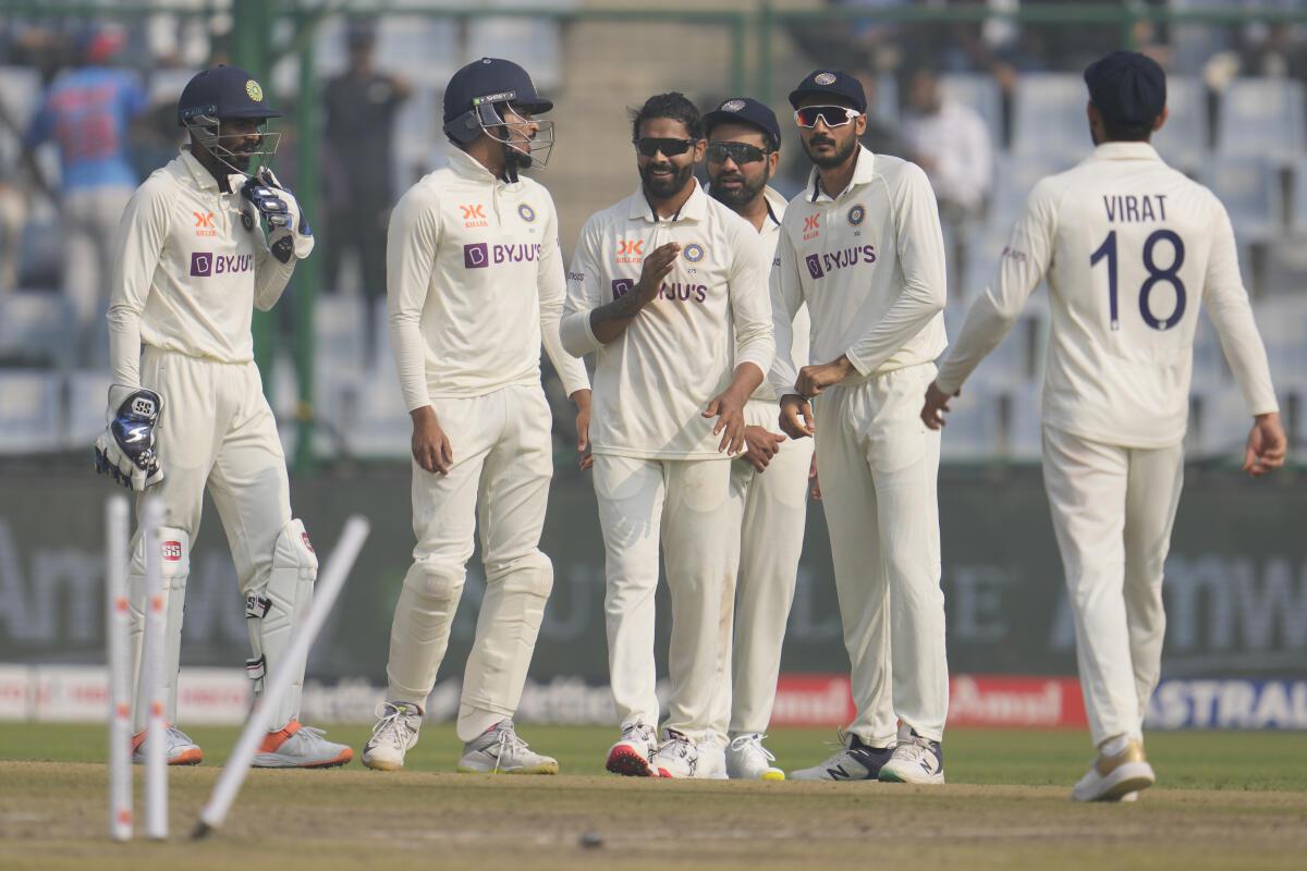 ದ್ವಿತೀಯ ಟೆಸ್ಟ್: ರವೀಂದ್ರ ಜಡೇಜ , ಅಶ್ವಿನ್ ಅಮೋಘ ಬೌಲಿಂಗ್, ಆಸ್ಟ್ರೇಲಿಯ 113 ರನ್ ಗೆ ಆಲೌಟ್