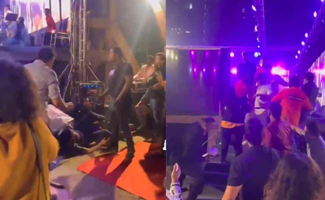 ಸೆಲ್ಫಿಗಾಗಿ ಗಲಾಟೆ: ಸೋನು ನಿಗಮ್‌ರನ್ನು ಎಳೆದಾಡಿದ ಅಭಿಮಾನಿಗಳು; ವೇದಿಕೆಯಿಂದ ಕೆಳಕ್ಕೆ ಬಿದ್ದ ಅಂಗರಕ್ಷಕ