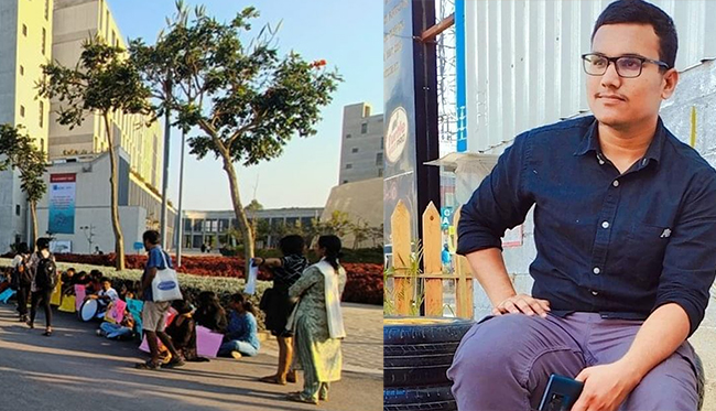 ಅಝೀಂ ಪ್ರೇಮ್ ಜಿ ವಿವಿಯಲ್ಲಿ ಪ್ರತಿಭಟನಾನಿರತ ವಿದ್ಯಾರ್ಥಿ ಮೃತ್ಯು: ಎಸ್ಎಫ್ಐ ಆರೋಪ