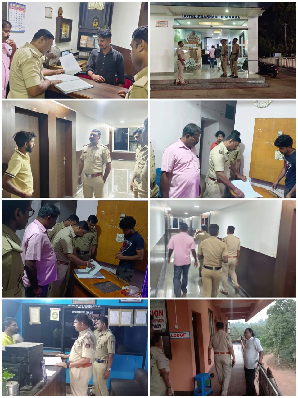 ದ.ಕ. ಜಿಲ್ಲೆ:  ಲಾಡ್ಜ್, ಹೋಂ ಸ್ಟೇಗಳಿಗೆ ಪೊಲೀಸ್ ಅಧಿಕಾರಿಗಳು ಭೇಟಿ, ಪರಿಶೀಲನೆ