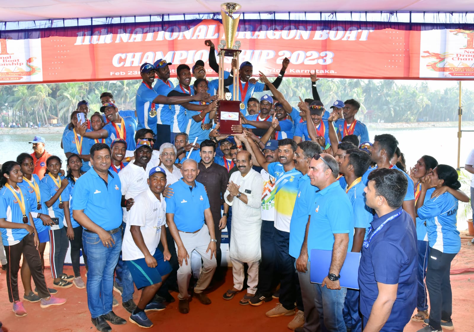 ರಾಷ್ಟ್ರೀಯ ಡ್ರ್ಯಾಗನ್ ಬೋಟ್ ಚಾಂಪಿಯನ್‌ಷಿಪ್: ಕರ್ನಾಟಕಕ್ಕೆ ಸಮಗ್ರ ಚಾಂಪಿಯನ್ ಪ್ರಶಸ್ತಿ