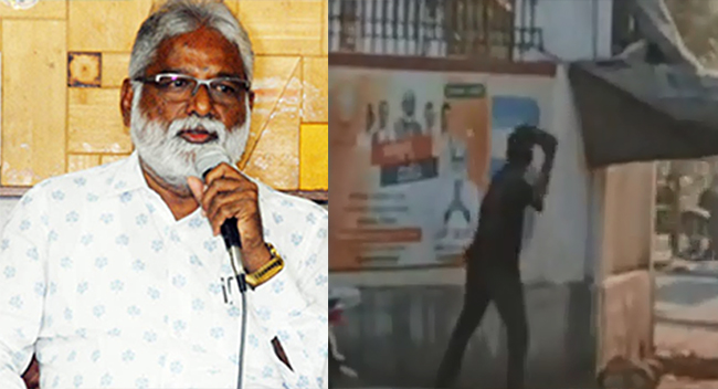 BJP ಶಾಸಕ ಎನ್. ಮಹೇಶ್ ಪೋಸ್ಟರ್‌ಗೆ ಸಗಣಿ ಬಳಿದು, ಚಪ್ಪಲಿಯಿಂದ ಹೊಡೆಯುತ್ತಿರುವ ವಿಡಿಯೋ ವೈರಲ್