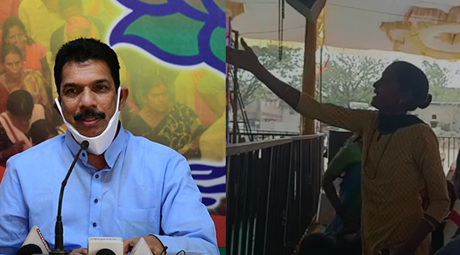 ಸಿಲಿಂಡರ್ ಬೆಲೆ ಕಡಿಮೆ ಮಾಡ್ರಿ...: ವೇದಿಕೆಯಲ್ಲಿ ಭಾಷಣ ಮಾಡುತ್ತಿದ್ದ ನಳಿನ್ ಕುಮಾರ್ ಕಟೀಲ್ಗೆ ಮಹಿಳೆಯಿಂದ ತರಾಟೆ ಸಿಲಿಂಡರ್ ಬೆಲೆ ಕಡಿಮೆ ಮಾಡ್ರಿ...: ವೇದಿಕೆಯಲ್ಲಿ ಭಾಷಣ ಮಾಡುತ್ತಿದ್ದ ನಳಿನ್ ಕುಮಾರ್ ಕಟೀಲ್ಗೆ ಮಹಿಳೆಯಿಂದ ತರಾಟೆ