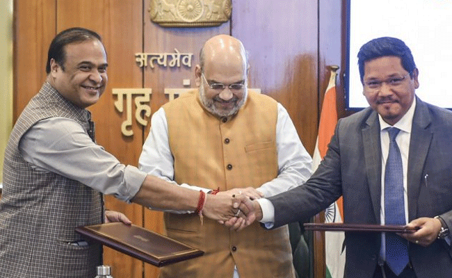 ಮೇಘಾಲಯದಲ್ಲಿ ಅತಂತ್ರ ವಿಧಾನಸಭೆ: ಮುಖ್ಯಮಂತ್ರಿ  ಸಂಗ್ಮಾ ಮನವಿ ಬೆನ್ನಿಗೇ ಬೆಂಬಲ ನೀಡಿದ ಅಮಿತ್ ಶಾ