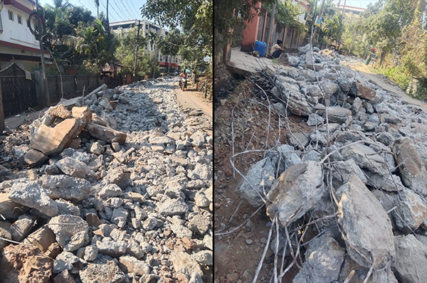 ಕುಂಜಿಬೆಟ್ಟುವಿನ ಸುಸ್ಥಿತಿಯಲ್ಲಿದ್ದ ರಸ್ತೆ ಅಗೆತ: ತೀವ್ರ ಆಕ್ರೋಶ