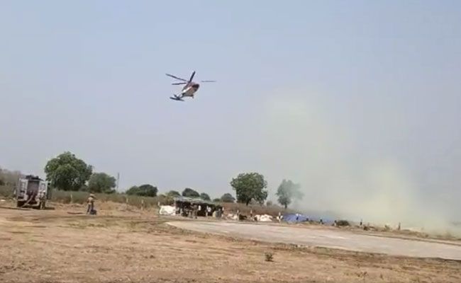 ಯಡಿಯೂರಪ್ಪ ಹೆಲಿಕಾಪ್ಟರ್ ಲ್ಯಾಂಡಿಂಗ್ ಗೆ ಅಡ್ಡಿಯಾದ ಪ್ಲಾಸ್ಟಿಕ್ ಬ್ಯಾಗ್, ತ್ಯಾಜ್ಯಗಳು!