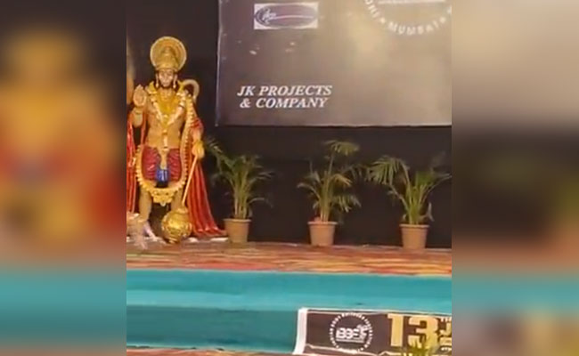 ಹನುಮಾನ್ ವಿಗ್ರಹದ ಮುಂದೆ ಮಹಿಳಾ ಬಾಡಿಬಿಲ್ಡಿಂಗ್ ಪ್ರದರ್ಶನ: ಕಾಂಗ್ರೆಸ್- ಬಿಜೆಪಿ ಜಗಳಬಂದಿ