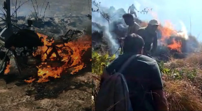 ಚಿಕ್ಕಮಗಳೂರು | ಬಾಳೆಹೊನ್ನೂರಿನಲ್ಲಿ ಅರಣ್ಯಕ್ಕೆ ಬೆಂಕಿ ಹಚ್ಚಿದ್ದ ಕಿಡಿಗೇಡಿ ಪೊಲೀಸ್ ಬಲೆಗೆ: ಇಬ್ಬರು ನಾಪತ್ತೆ