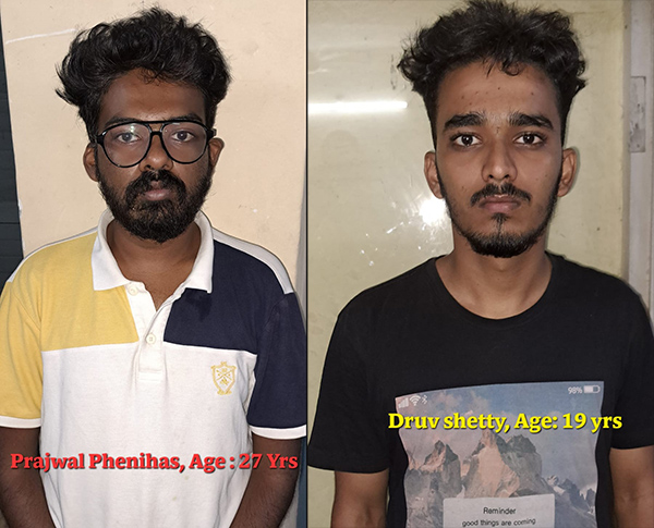 ಮಂಗಳೂರು: ಗಾಂಜಾ ಮಾರಾಟ ಮಾಡುತ್ತಿದ್ದ ಆರೋಪದಲ್ಲಿ ಮೆಡಿಕಲ್ ವಿದ್ಯಾರ್ಥಿ ಸಹಿತ 3 ಮಂದಿ ಸೆರೆ