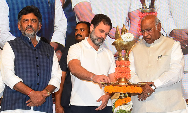 ಕರ್ನಾಟಕದಲ್ಲಿ ಕಾಂಗ್ರೆಸ್‍ಗೆ 150 ಸ್ಥಾನ ಖಚಿತ: ರಾಹುಲ್ ಗಾಂಧಿ