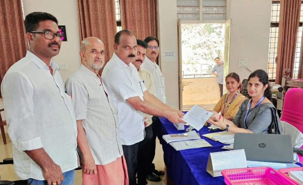 ಕುಂದಾಪುರ ಬಿಜೆಪಿ ಅಭ್ಯರ್ಥಿ ಕಿರಣ್ ಕೊಡ್ಗಿ ನಾಮಪತ್ರ ಸಲ್ಲಿಕೆ