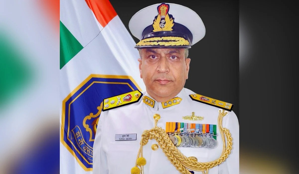 ನೌಕಾಪಡೆಯ ನೂತನ ವರಿಷ್ಠ ಸೂರಜ್ ಬೆರ್ರಿ ಪದಗ್ರಹಣ