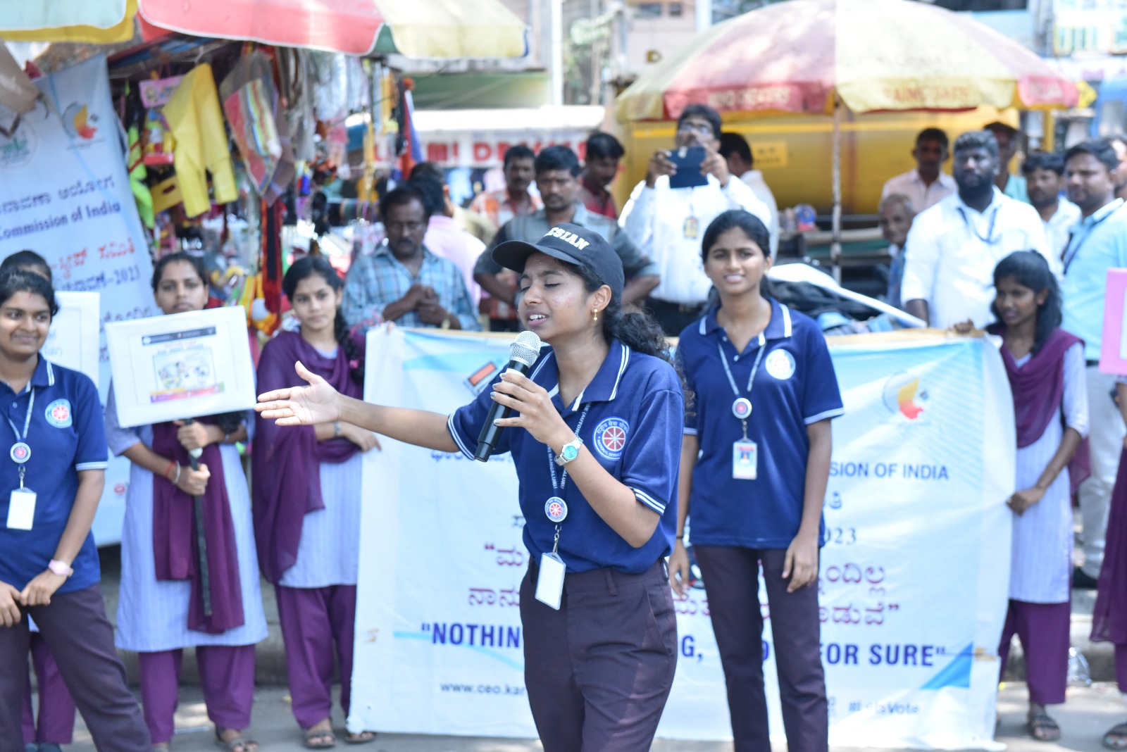 ಮತದಾನ ಜಾಗೃತಿಗಾಗಿ ಬೀದಿನಾಟಕ ಪ್ರದರ್ಶನ