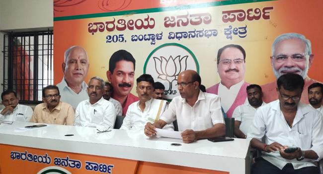 ಕೋಮುಸೂಕ್ಷ್ಮ ಬಂಟ್ವಾಳವನ್ನು ಶಾಂತಿಯ ಬಂಟ್ವಾಳವಾಗಿ ಮಾರ್ಪಡಿಸಿದ್ದು ಬಿಜೆಪಿ ಎಂ.ಎಲ್.ಎ. ಸಾಧನೆ : ಕೃಷ್ಣದಾಸ್