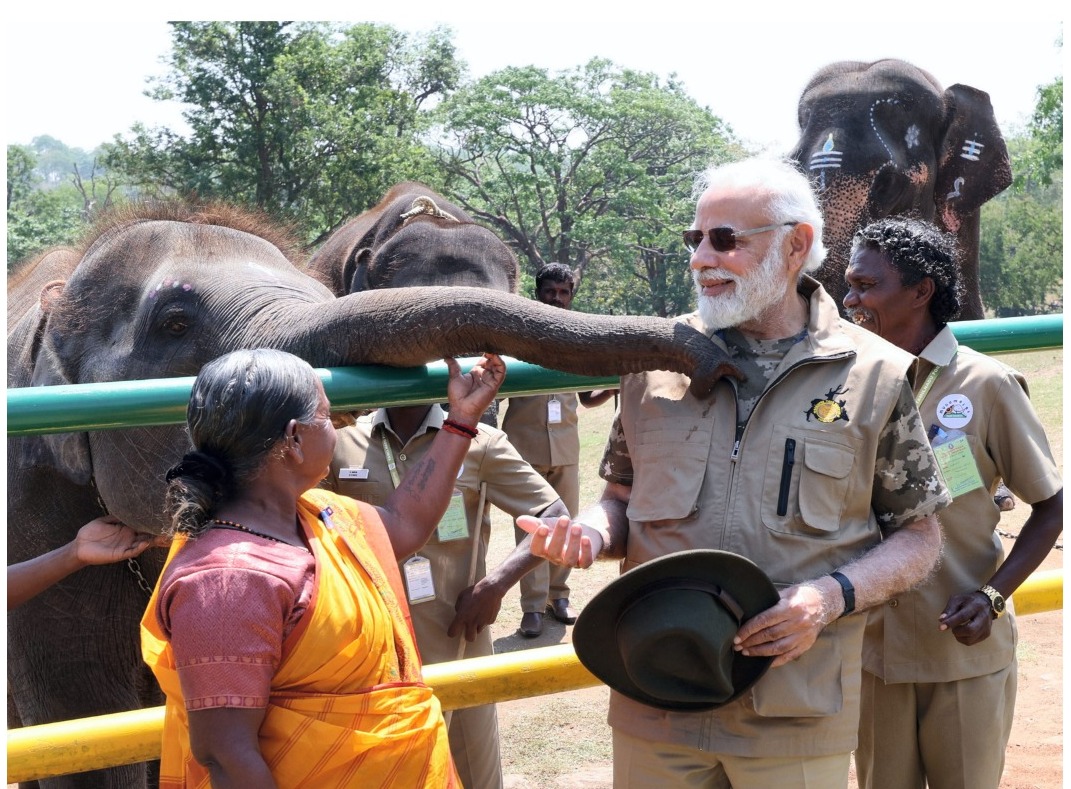 ತಮಿಳುನಾಡು: ‘ಎಲಿಫೆಂಟ್ ವಿಸ್ಪರ್ಸ್’ಗೆ ಪ್ರೇರಣೆಯಾದ ಬೊಮ್ಮನ್, ಬೆಳ್ಳಿಯೊಂದಿಗೆ ಪ್ರಧಾನಿ ಮಾತುಕತೆ
