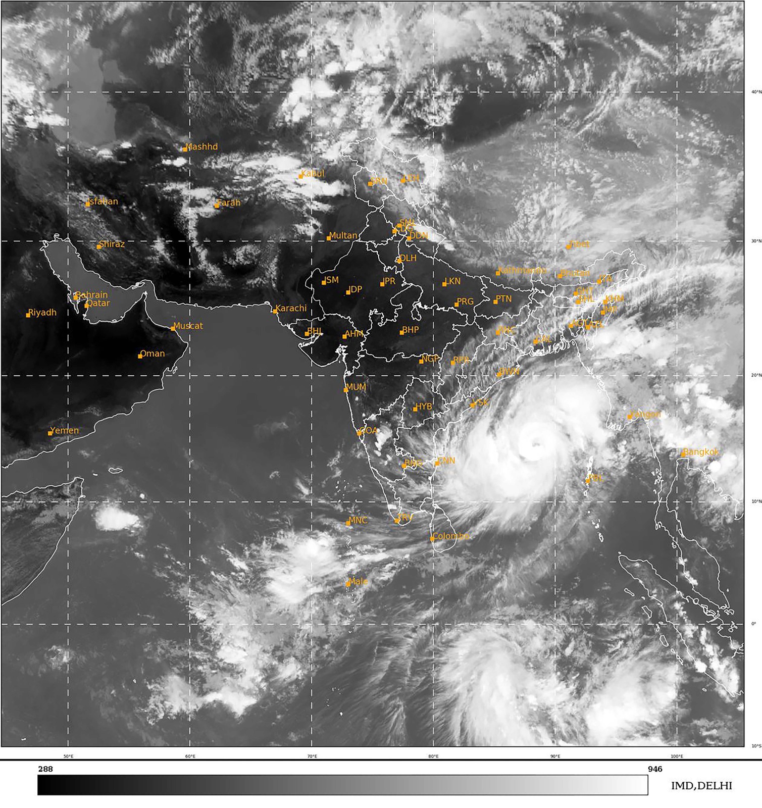 ಅತ್ಯಂತ ತೀವ್ರ ಸ್ವರೂಪವನ್ನು ತಳೆದಿರುವ ಮೋಚಾ ಚಂಡಮಾರುತ