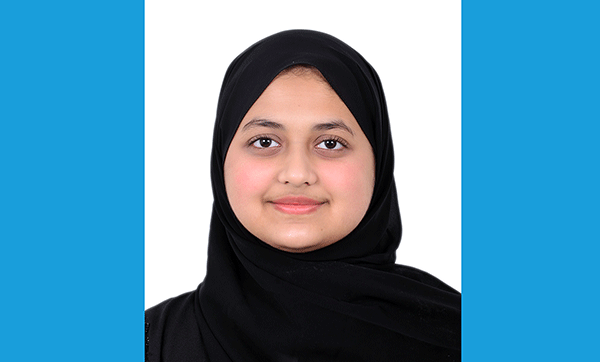 CBSE 12ನೇ ತರಗತಿ ಪರೀಕ್ಷೆ: ಫಿದಾ ಝುಲೈಕಾರಿಗೆ 93 ಶೇ. ಫಲಿತಾಂಶ