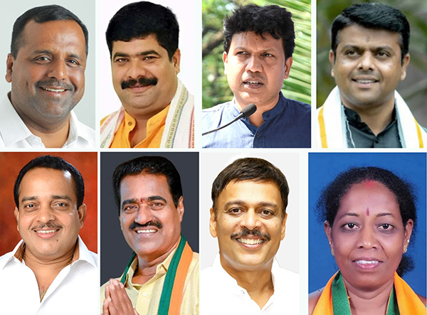 ದ.ಕ. ಜಿಲ್ಲೆ: ಬಿಜೆಪಿಗೆ 6, ಕಾಂಗ್ರೆಸ್‌ಗೆ 2 ಕ್ಷೇತ್ರಗಳಲ್ಲಿ ಗೆಲುವು