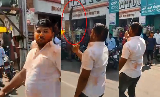 ಶಾಸಕ ಯತ್ನಾಳ್ ಗೆಲುವು ಹಿನ್ನೆಲೆ: ಖಡ್ಗ ಹಿಡಿದು ರಸ್ತೆಯಲ್ಲೇ ವಿಜಯೋತ್ಸವ ಆಚರಿಸಿದ ಬಿಜೆಪಿ ಕಾರ್ಯಕರ್ತ