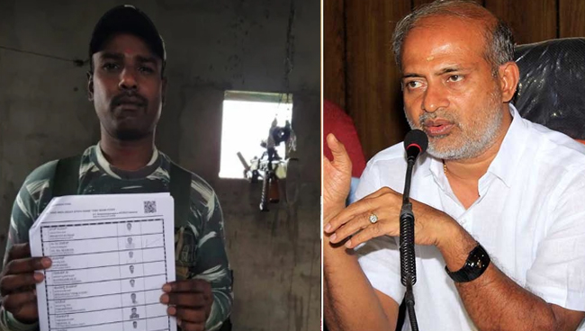 ವಿಧಾನಸಭಾ ಚುನಾವಣೆ: ಮತ ಹಾಕಿ ಬ್ಯಾಲೆಟ್‌ ಪೇಪರ್‌ ಪ್ರದರ್ಶಿಸಿದ ಯೋಧನ ಫೋಟೋ ವೈರಲ್‌