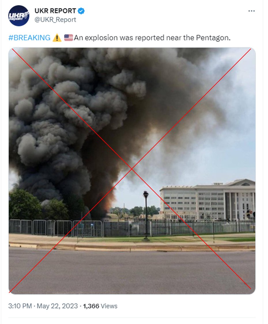 ಪೆಂಟಗಾನ್‌ ಬಳಿ ಸ್ಫೋಟವೆಂದು AI ನಿರ್ಮಿತ ಚಿತ್ರವನ್ನು ಪ್ರಸಾರ ಮಾಡಿದ ರಿಪಬ್ಲಿಕ್‌ ಟಿವಿ, ಇತರ ಮಾಧ್ಯಮಗಳು