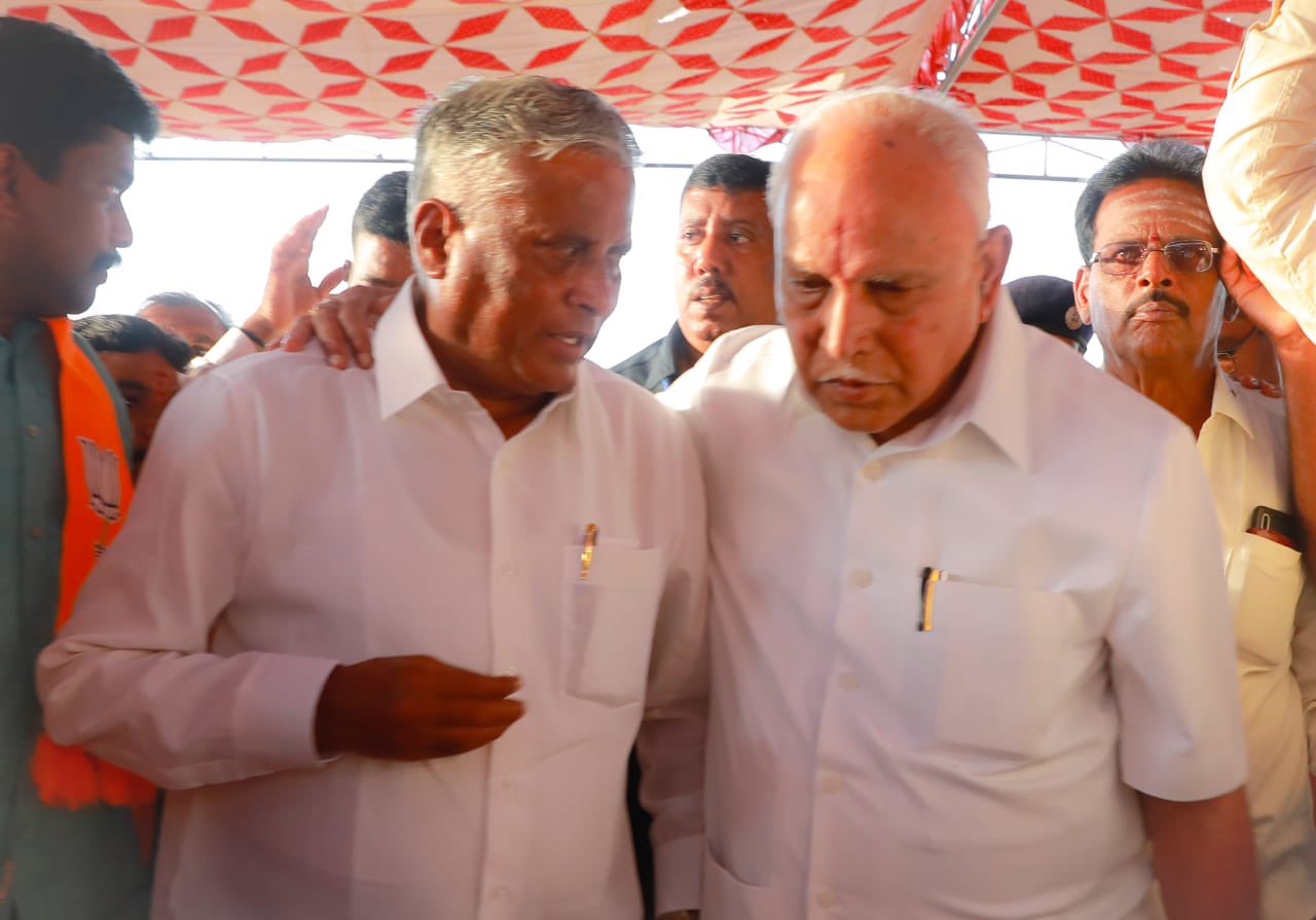 ಸಿದ್ದರಾಮಯ್ಯ ಮನೆಗೆ, ಸೋಮಣ್ಣ ವಿಧಾನಸೌಧಕ್ಕೆ: ವರುಣಾದಲ್ಲಿ ಬಿ.ಎಸ್.ಯಡಿಯೂರಪ್ಪ