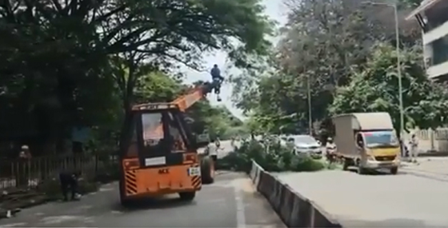 ಪ್ರಧಾನಿ ಮೋದಿ ರ್ಯಾಲಿ ಮಾರ್ಗಗಳಲ್ಲಿರುವ ಮರಗಳನ್ನು ತೆರೆವುಗೊಳಿಸುತ್ತಿರುವ BBMP ಪ್ರಧಾನಿ ಮೋದಿ ರ್ಯಾಲಿ ಮಾರ್ಗಗಳಲ್ಲಿರುವ ಮರಗಳನ್ನು ತೆರೆವುಗೊಳಿಸುತ್ತಿರುವ BBMP