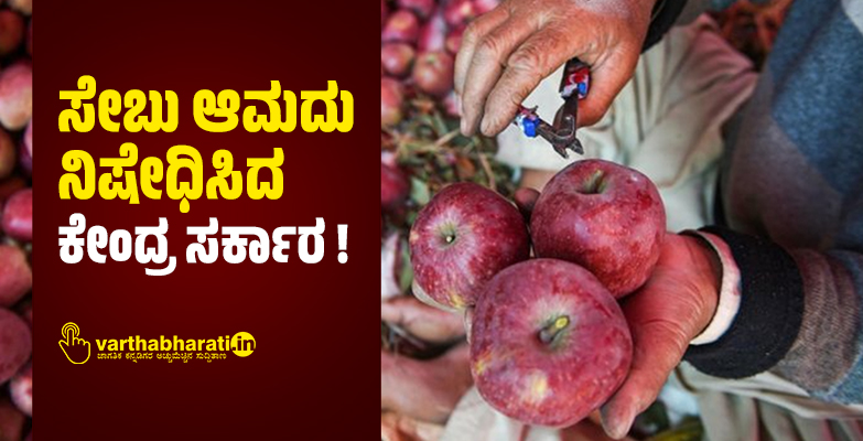 ಸೇಬು ಆಮದು ನಿಷೇಧಿಸಿದ ಕೇಂದ್ರ ಸರ್ಕಾರ!
