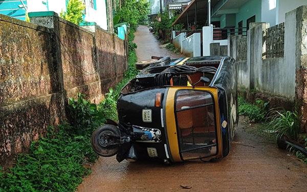 ಪುಣಚ: ಅಟೋರಿಕ್ಷಾ ಪಲ್ಟಿ; ಚಾಲಕ ಮೃತ್ಯು