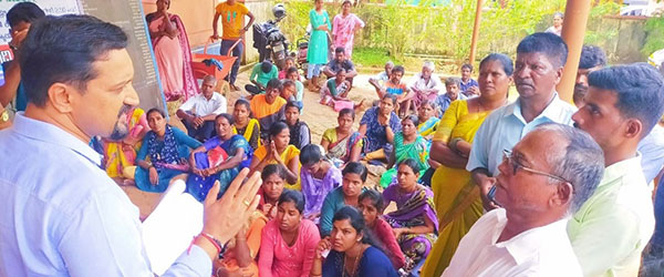 ಕುಂದಾಪುರ: ಕೊರಗ ಕುಟುಂಬಗಳಿಗೆ ಭೂಮಿ ನೀಡುವಂತೆ ಆಗ್ರಹಿಸಿ ಧರಣಿ ಸತ್ಯಾಗ್ರಹ