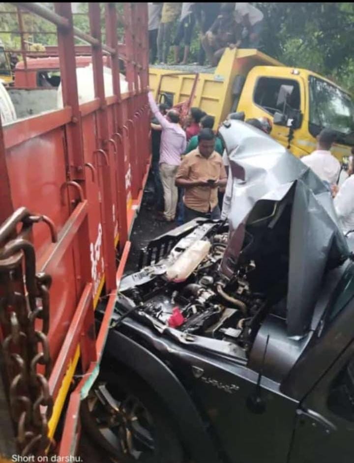 ಹೆಬ್ರಿ| ಟಿಪ್ಪರ್ ಲಾರಿ- ಈಚರ್ ಮಧ್ಯೆ ಅಪಘಾತ: ಚಾಲಕ ಮೃತ್ಯು