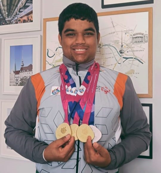 ಸ್ಪೆಷಲ್ ಒಲಿಂಪಿಕ್ಸ್ ಜಾಗತಿಕ ಕ್ರೀಡಾಕೂಟ: ಪವರ್ ಲಿಫ್ಟಿಂಗ್‌ನಲ್ಲಿ ಹರೀಶ್‌ಗೆ 3 ಚಿನ್ನ, ಬೆಳ್ಳಿಯ ಪದಕ